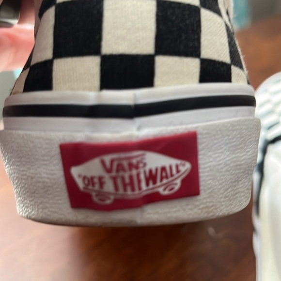 Vans Classic Slip-On Checkerboard black and white womens size 10 men’s 8.5 - Picture 7 of 11